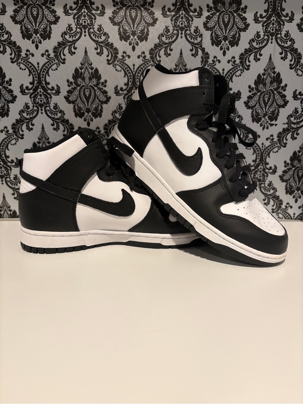 Nike Black and White High-Top Sneakers